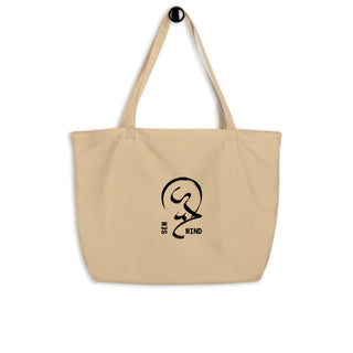 Tibetan calligraphy tote bag - 100% organic cotton (Beige)