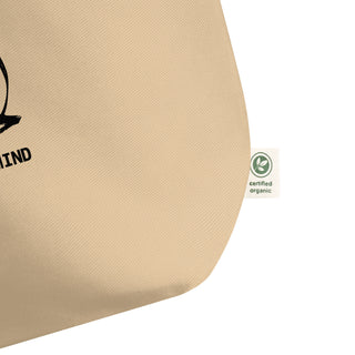 Tibetan calligraphy tote bag - 100% organic cotton (Beige)
