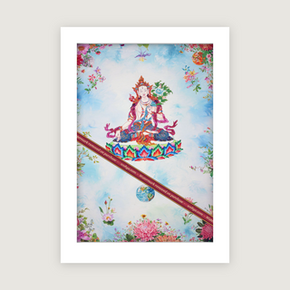 Tara Giclée Print: Tibetan Contemporary Art by Karma Phuntsok
