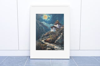 Lunar Sanctuary: Museum-Quality Print