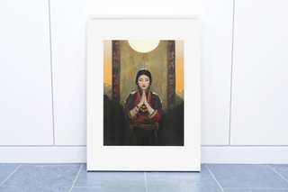 Moonlit Devotion: Museum-Quality Print