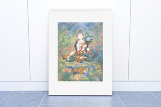 White Tara of Tranquility: Museum-Quality Print